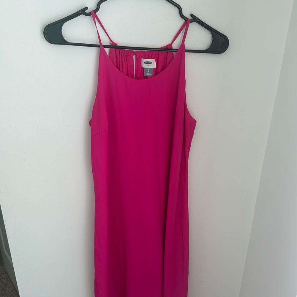 Bright pink dress
